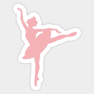 Pink Ballerina Sticker